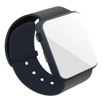 Smartwatch device technology mockup Illustrazione stock