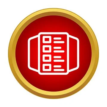 Smartwatch displaying app list icon on red background Illustrazione stock