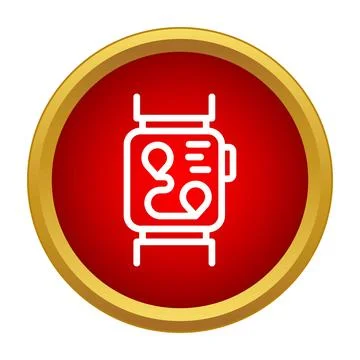 Smartwatch displaying location map and navigation route Stock Illustration