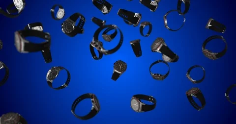 Smartwatch falling Stock Footage 88556405