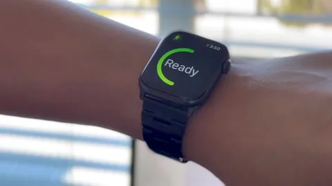 Smartwatch Gestures Closeup for Working Out and Exercising Stock Footage 162002580