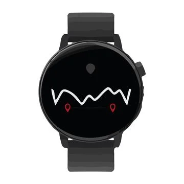 Smartwatch with heartbeat イラスト素材
