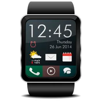 Smartwatch home Stock Illustration