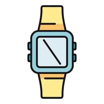 Smartwatch icon representing modern wearable technology Illustration