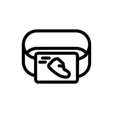 Smartwatch icon vector. Isolated contour symbol illustration Stock Illustration