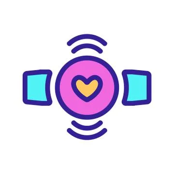 Smartwatch icon vector. Isolated contour symbol illustration Stock Illustration
