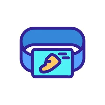 Smartwatch icon vector. Isolated contour symbol illustration Stock Illustration