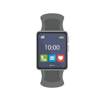 Smartwatch illustration design element. flat icon. 스톡 일러스트