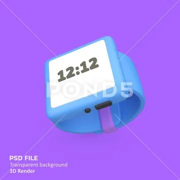 Smartwatch isolated 3d render icon illustration PSD Template