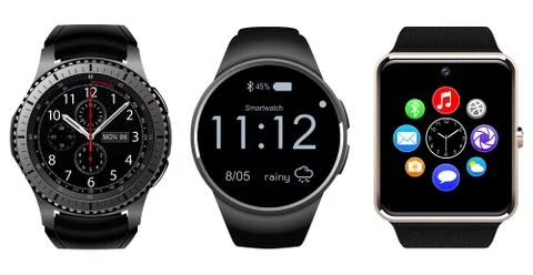 Smartwatch isolated, realistic vector illustration. Stock Illustration