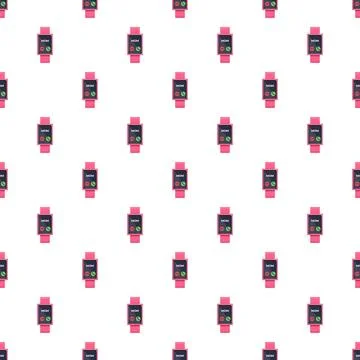 Smartwatch with mom calling screen pattern Stock Illustration