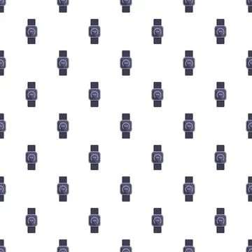 Smartwatch pattern showing digital financial payment technology Stockillustratie