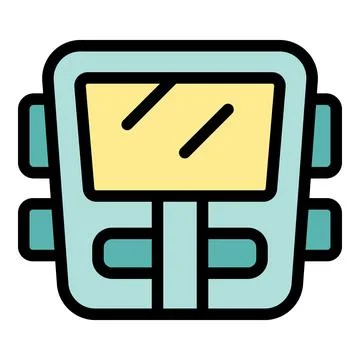 Smartwatch showing empty battery status icon displaying low power Stock Illustration