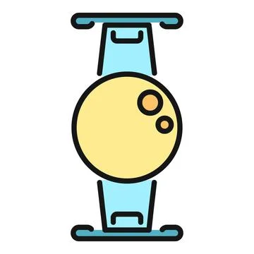 Smartwatch wearable device digital technology icon design 스톡 일러스트