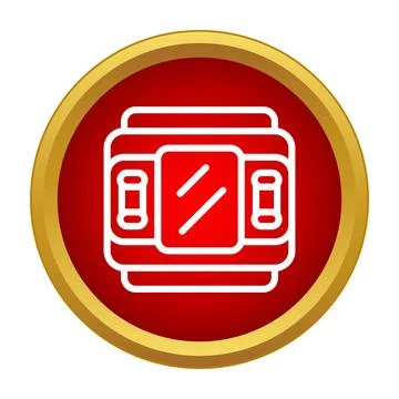 Smartwatch wearable technology digital device flat icon Stock Illustration