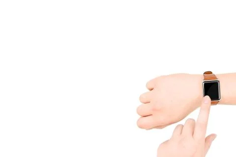 SmartWatch on white Background Stock Photos