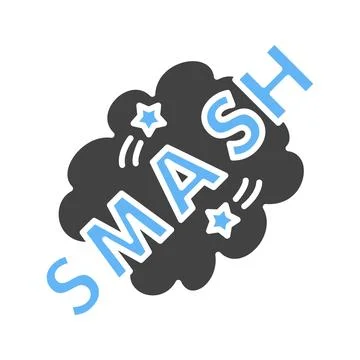 Smash Bubble Icon Image. Stock Illustration
