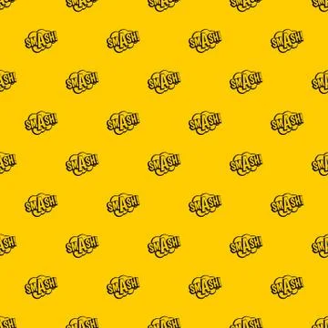 SMASH, comic book bubble text pattern vector Stock Illustration