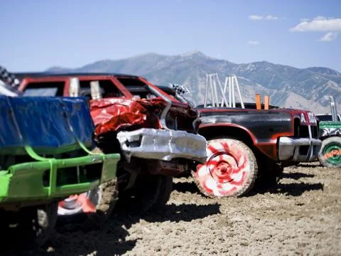 Smash up derby Stock Photos