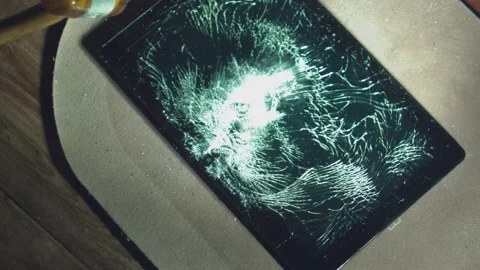 SMASH TABLET Video stock 227741971