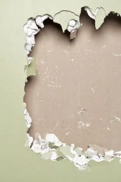 Smash wall green background Stock Photos
