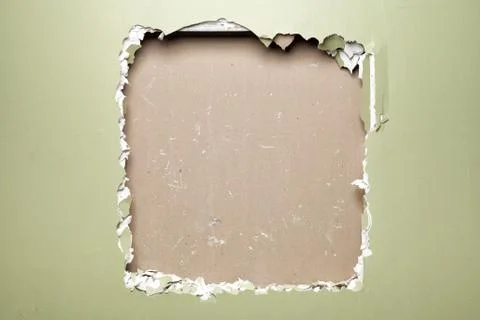 Smash wall green background Stock Photos
