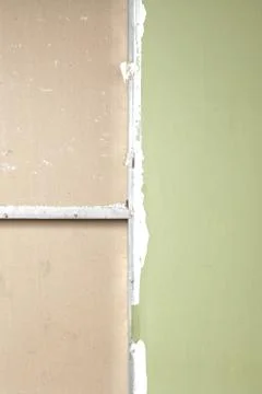Smash wall green background Stock Photos