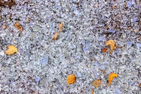 Smashed Building Window Stock Photos
