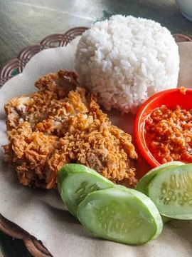 Smashed chicken Stock Photos