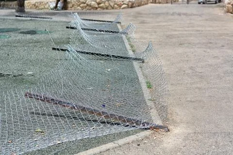 Smashed fence Stock Photos