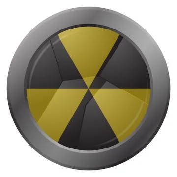 Smashed Hazard Warning Icon Illustrazione stock