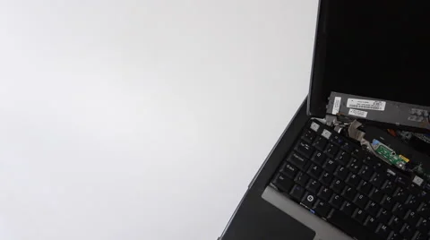 Smashed laptop 4 Stock Footage 41883003
