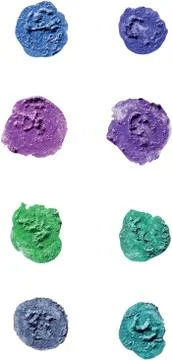 Smashed paint circle shape isolated illustration Stock Illustration