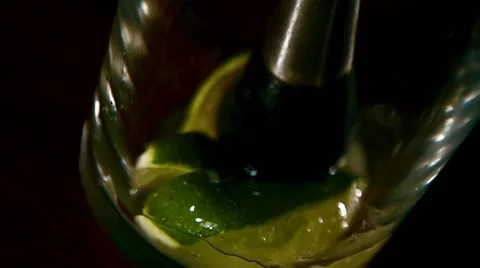 Smashing lime in slow motion Stock Footage 67857196