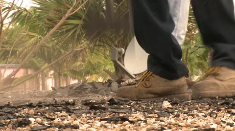 Smashing Shingles Stock Footage 57701179