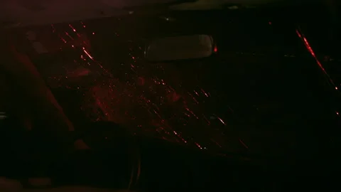 Smashing Windshield Car Shattering Stock Footage 274988697
