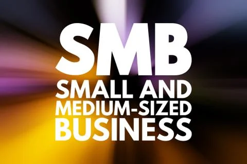 SMB - Small and Medium-Sized Business acronym, business concept background Illustrazione stock