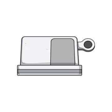 Smcompact multi device charging station cartoon vector illustration Illustrazione stock