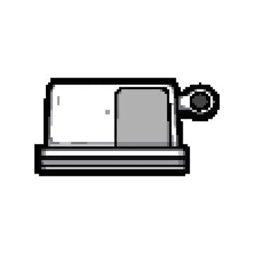 Smcompact multi device charging station pixel art vector illustration 스톡 일러스트