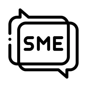 Sme In Talking Quote Frames Icon Thin Line Vector Stock Illustration