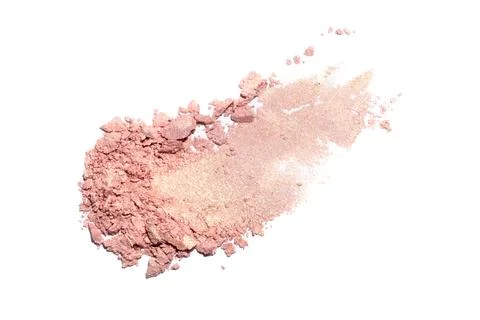 Smear of broken eye shadow. Stock Photos