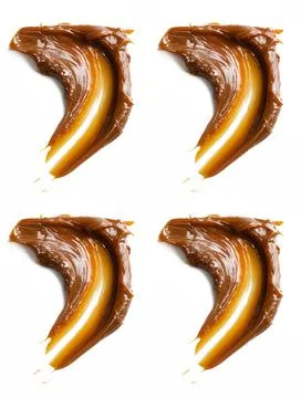 Smear of Caramel Sauce Pattern Stock Photos