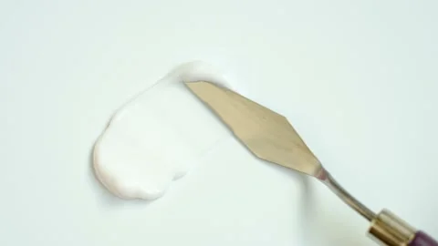 Smear of moisturizer moisturizing cream isolated on white background close-up Stock Footage 228845277