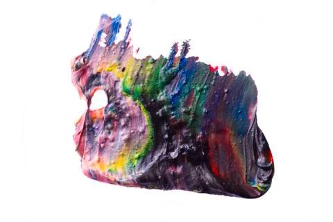 Smear paint 스톡 사진