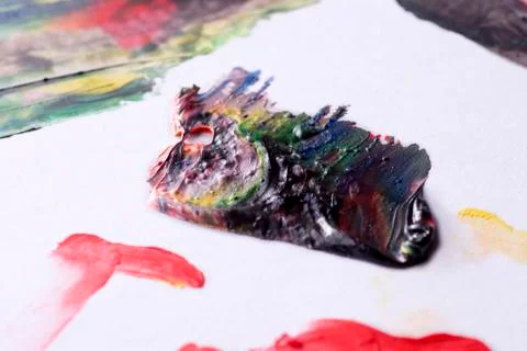 Smear paint Stock Photos