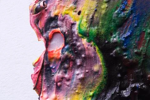 Smear paint Stock Photos