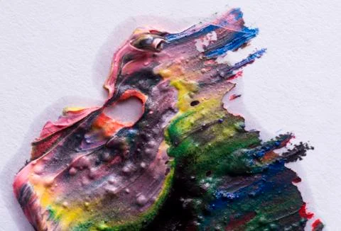 Smear paint Foto stock