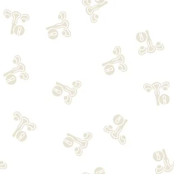 Smear for tests glyph seamless pattern Stock Illustration