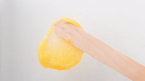 Smear of texture scrub with sugar for spa and skin exfoliation Stock Footage 170476531