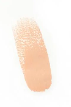 Smeared foundation on white background Stock Photos